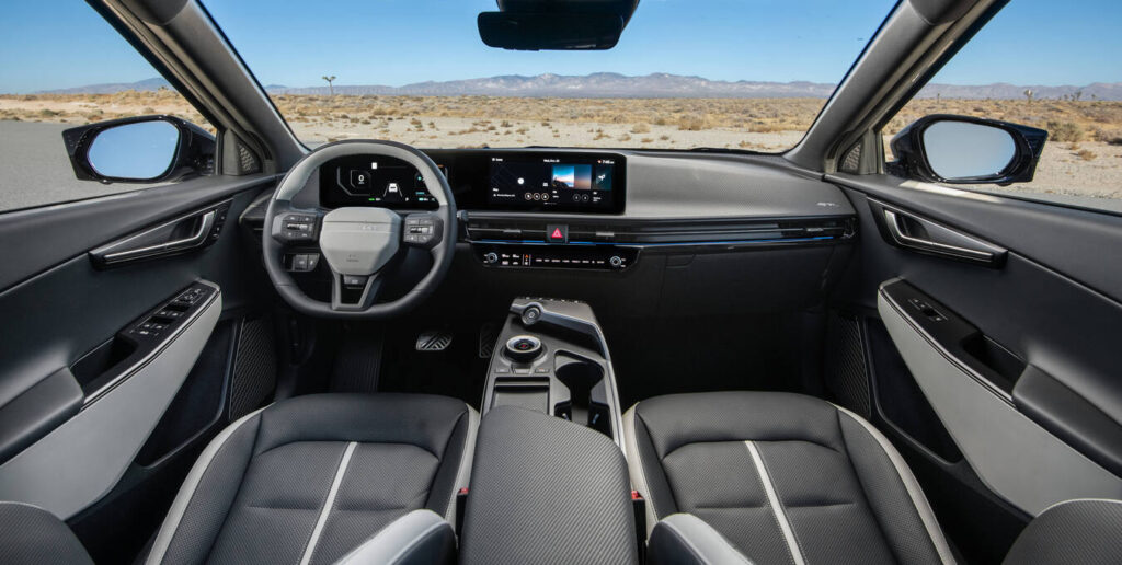 2027 Kia EV6 interior with twin 12.3-inch displays
