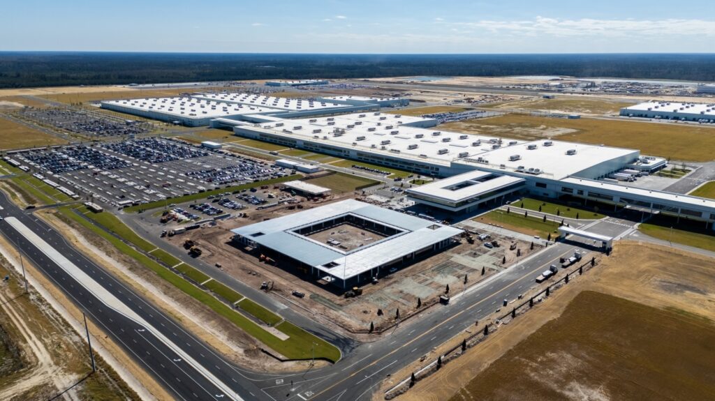 Hyundai Motor Group Metaplant America in Ellabell, Georgia, seen from the air