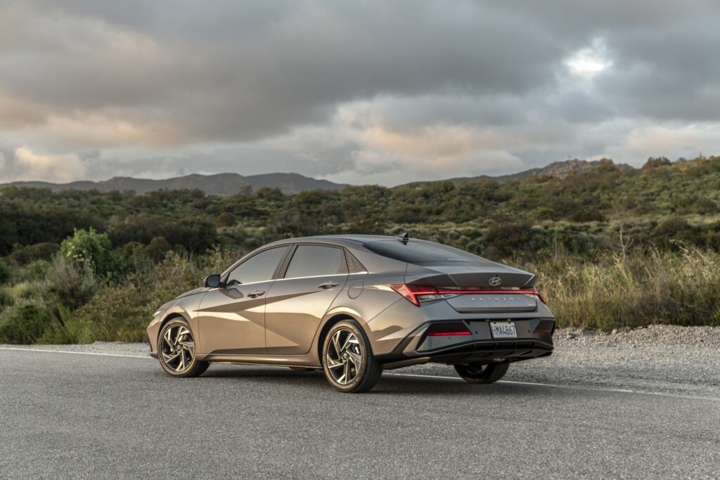 2026 Hyundai Elantra from the rear